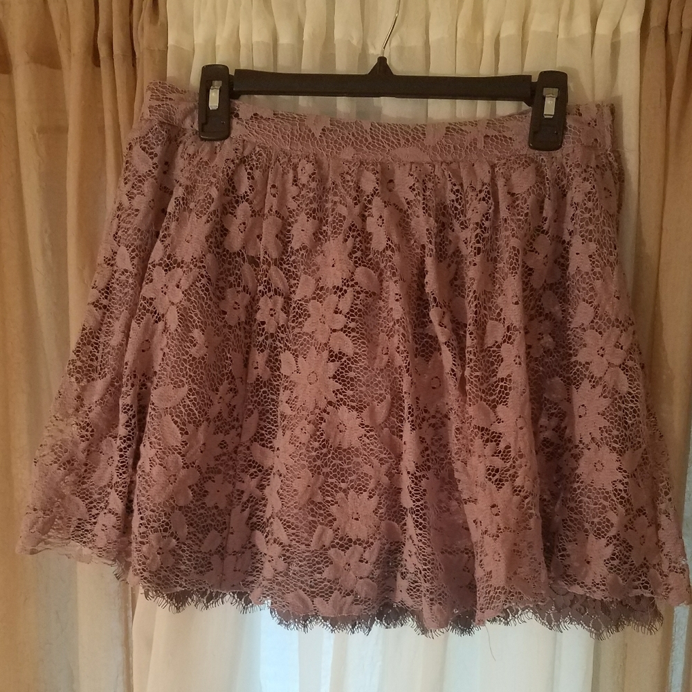 Charlotte Russe Purple Lace Skirt